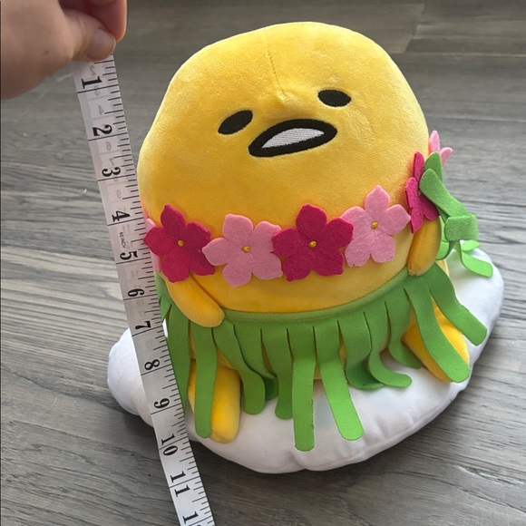 Gudetama | 2013 Gund The Lazy Egg Hula Skirt 9.5" Plush Hawaiian - Picture 12 of 12